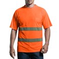 thumbnail image 1 of GOGO Reflective Safety T Shirt, Enhanced Vis Performance Short Sleeve Mesh Tee-Orange-M, 1 of 8