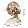 thumbnail image 2 of Boovnll Desk Fan, Adjustable High Speed USB Rechargeable Table Fan Lightweight Compact Quiet Small Fan for Home, Bedroom, Office, Travel, Camping, RVs, Summer Gift, Mini Fan - Fan, 2 of 6