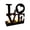 A, variante sur Ornements pour Artisanat, Décorations de la Saint-Valentin Créatives Alphabet Mariage Porte-Bougies en Fer Métal Décoration de la Saint-Valentin Artisanat Ornement Porte-Bougies pour Chandeliers