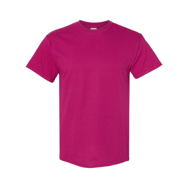 Heavy Cotton T-Shirt, 2XL, Berry