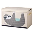 thumbnail image 1 of 3 Sprouts Children's Nursery Room Soft Fabric Storage Trunk Toy Chest Box, Sloth, 1 of 7