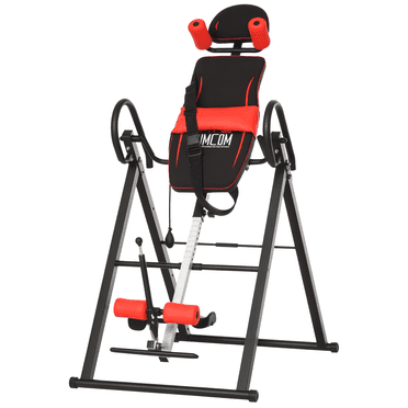 Soozier Folding Inversion Table with Safety Belt, 20°/40°/60° Adjustable