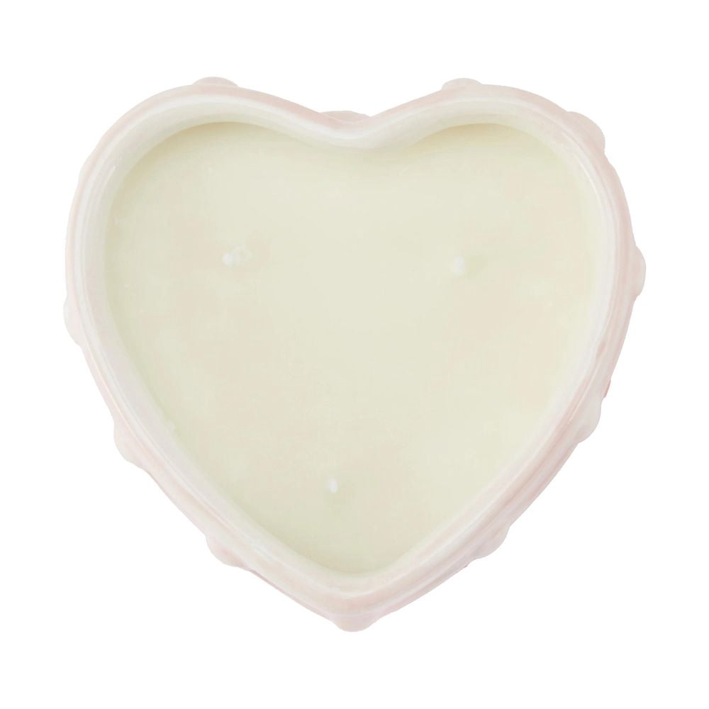 Bougie fantaisie en forme de gâteau de cœur Anko