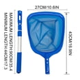 thumbnail image 3 of Fiudx Xingliang Filet Télescopique en Aluminium pour Feuilles de Piscine avec Maille Fine - Perche Réglable à 3 Sections pour Piscines, Étangs et Bains Chauds - Filet en Nylon Durable pour Enlever les Feuilles et les Débris, 3 of 4