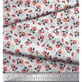 thumbnail image 4 of Soimoi Poly Georgette Fabric Leaves & Floral Artistic Print Sewing Fabric Yard 42 Inch Wide, 4 of 4