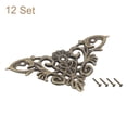 thumbnail image 3 of Decorative Edge Cover, Album Corner Protectors for Box Wooden Case Table Desk, 12 Pcs, 46mm Bronze, 3 of 6