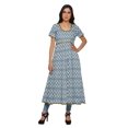 thumbnail image 1 of Moomaya Robe Kurti Longue Indienne Imprimée en Coton Tunique Robes pour Femmes, 1 of 6