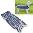 thumbnail image 4 of Dog Recovery Suit, Snap Button Closure Wearable Breathable Soft Dog Post Surgery Shirt Adjustable Collar  For Abdominal Wound S,M,L,XL,2XL, 4 of 8