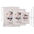 thumbnail image 3 of Darling Souvenir Blanc4 Merci Cadeau de Mariage Fournitures de Fête Personnalisées Pochettes à Cordon Sacs à Cadeaux 15 Pcs, 3 of 5