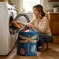 thumbnail image 4 of Tong Quilted Storage With Handles Large Capacity Home Textile Organizer For Clothes Laundry Soft Hamper For Bedroom Nursery Bathroom Living Room, 4 of 5