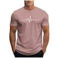 thumbnail image 1 of Plebaso T-shirt Graphique pour Hommes Été Manches Courtes T-Shirts Col Rond Chemises Décontractées Hauts de Plage Imprimés pour Hommes, 1 of 5