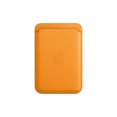 thumbnail image 1 of Apple iPhone Leather Wallet with MagSafe - California Poppy, 1 of 4