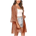 thumbnail image 1 of Nouveaux Hauts pour Femmes 2023 Grande Taille Printemps Patchwork Imprimé Papillon Manches Longues Col Rond T-Shirt Décontracté Hauts Chemise à Manches Longues pour Femmes, 1 of 5