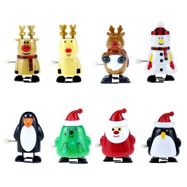 Jouets pour Enfants Bas de Noël 9 Pcs Jouets à Remonter Assortiment pour Fêtes de Noël Remplissage de Sac Cadeau