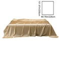 thumbnail image 3 of Aufmer 2 Pcs Satin Bed Sheet 89.76x101.97in, Silk-Like Soft Washable Sheets, 8 Color Options, Wrinkle & Fade Resistant(Multicolor), 3 of 6