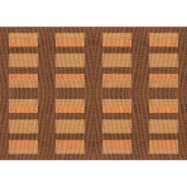 Ahgly Tapis Rectangulaire Lavable en Machine Intérieur Transitionnel Brun Selle, 2 Pieds x 5 Pieds