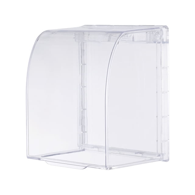 Uxcell 4.53 x 3.98 x 2.95 Inch Outlet Cover Box, Transparent