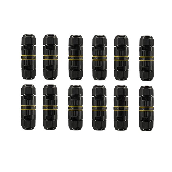 M16 Electrical Junction Boxes IP68 Waterproof Cable Connector Wire Range(3.5-10mm) for Repair and Extend Power Cables Tunnel Tree Light Strings LED (2Pin) (12) ASIN: B0CTTWFDHD