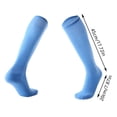 thumbnail image 3 of BYHONG Socks for Women Adult Soccer Socks Solid Color Simple Long Comfortable Breathable Non Running Socks Womens Light Blue One Size, 3 of 4