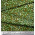 thumbnail image 3 of Soimoi Cotton Poplin Fabric Leaves Panel Printed Fabric 1 Yard 56 Inch Wide, 3 of 3