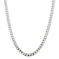 thumbnail image 1 of Sterling Silver 6.25mm Polished Open Curb Chain (Weight: 33.73 Grams, Length: 20 Inches), 1 of 4