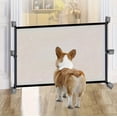 thumbnail image 4 of UsRHHA Retractable Pet Isolation Gate 110x72cm 180x72cm, Household Cats Dogs Protection Barrier, Children Safety Fence, 4 of 6