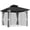 Gris Clair, variante sur Outsunny Pavillon à Toit Rigide 10 Pieds x 10 Pieds Pavillon Extérieur en Aluminium, Gris Pâle