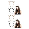 thumbnail image 3 of maskred 2pcs/set Stylish And Serviceable Leopard Kitty Hair Hoops For Daily Cute And Stylish Hoops For Girls 2Set, 3 of 6