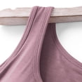 thumbnail image 4 of Meichang Camisole avec Soutien-Gorge Intégré pour Femmes Grande Taille Sans Manches Col Rond Débardeurs en Modal Chandails Extérieur Course Athlétique Entraînement Débardeurs, 4 of 7