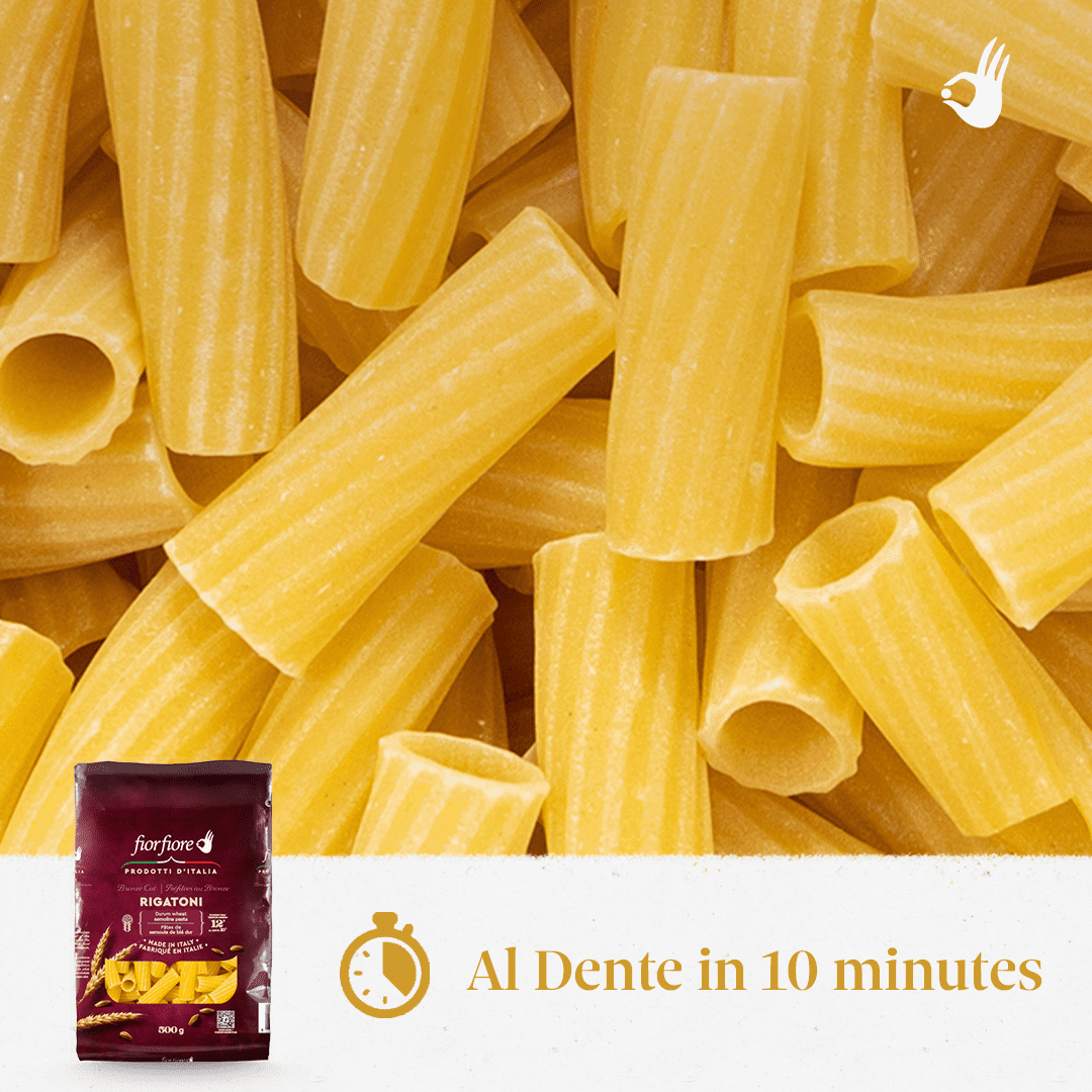 Fiorfiore Trafilés au bronze 12.5 % de Protéines Pâtes Rigatoni