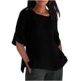 thumbnail image 2 of Meichang Cotton Linen Tops For Women Plus Size, 2 of 5