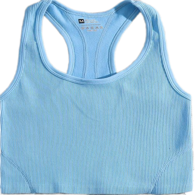LYMAYTER Round Neck Tank for Women Ribbed Sleeveless Crop Top Fitted Basic Shirts for S-M