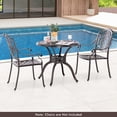 thumbnail image 4 of Costway Table de Patio Rond en Aluminium Coulé de 31,5 Pouces avec Trou pour Parasol de 2 Pouces, 4 of 10