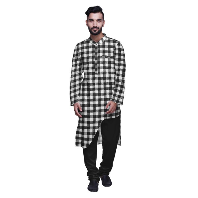 Atasi Printed Ethnic Kurta Pajama Set Summer Party Wear Kurta Pyjama For Men