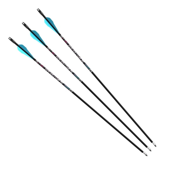 Flèches Barnett Slipstream pour jeunes - Fibre de verre 28 pouces, paquet de 3