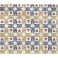 thumbnail image 4 of oneOone Cotton Flex Fabric Check & Triangle Ikat Printed Craft Fabric BTY 40 Inch Wide, 4 of 4