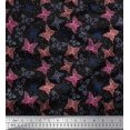 thumbnail image 1 of Soimoi Rayon Fabric Dot & Butterfly Printed Craft Fabric by The Yard 56 Inch Wide, 1 of 3