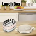 thumbnail image 2 of Boxes, Thermal Insulated Hot Food Lunch Containers, Stainless Steel Insulated Thermal Food Container, Student Portable Hot Food Warmer Lunch Box Accessories (Double Layer), 2 of 8