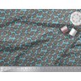 thumbnail image 2 of Soimoi Polyester Crepe Fabric Spiral & Paisley Print Sewing Fabric Yard 52 Inch Wide, 2 of 3