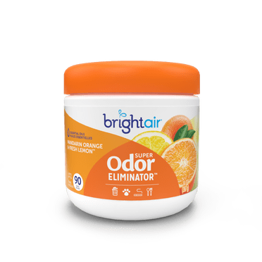 Désodorisant Bright Air Super Odor Eliminator, Mandarine et Citron Frais, 400 ml