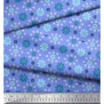 thumbnail image 2 of Soimoi Poly Georgette Fabric Leaves & Floral Artistic Printed Craft Fabric by The Yard 52 Inch Wide, 2 of 5