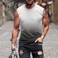 thumbnail image 1 of DPTALR Débardeur Sans Manches Dégradé pour Hommes Imprimé Non Positionné Col Rond T-shirt Sans Manches Décontracté Sport, 1 of 5