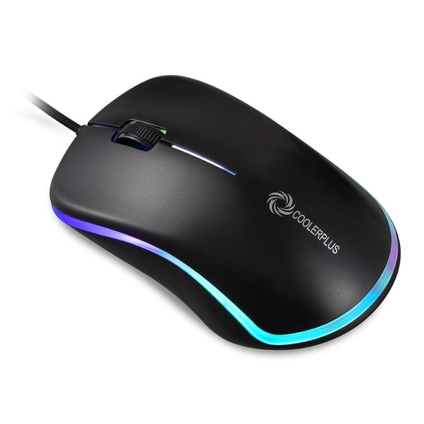 Coolerplus FC112 USB Optical Wired Computer Mouse with Easy Click