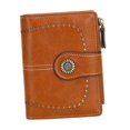 thumbnail image 4 of Esquirla Small Wallet Multifunctional Foldable Short Wallet for Street Shopping Women brown, 4 of 8