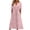 Pink, variant on fartey Womens Dresses Summer 2024 Solid Color Button Relaxed Maxi Dresses Split V Neck Cut out Short Sleeve Pockets Vacation Dress