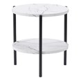 thumbnail image 1 of CorLiving Ayla Marbled Finish Engineered Wood Two Tiered Indoor End Table, 1 of 7