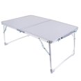 thumbnail image 4 of Folding Camping Table Portable Picnic Outdoor Garden BBQ Camping Table Foldable Laptop Dining Desk Silver, 4 of 9