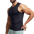 thumbnail image 3 of Yuyuzo Workout Tank Tops for Men Round Neck Slim Fitted Quick Drying Sleeveless Athletic Muscle T Shirts, 3 of 6