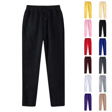 LIBRCLO Mens Sweatpants Open Bottom Drawstring Straight Leg Sweat Pants Joggers & Sweatpants Men, Gray M