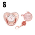 thumbnail image 1 of DPTALR Baby Pacifier 26 Letter Name Initial Clip Silicone Infant Nipple Bling Newborn Pacifier, 1 of 5